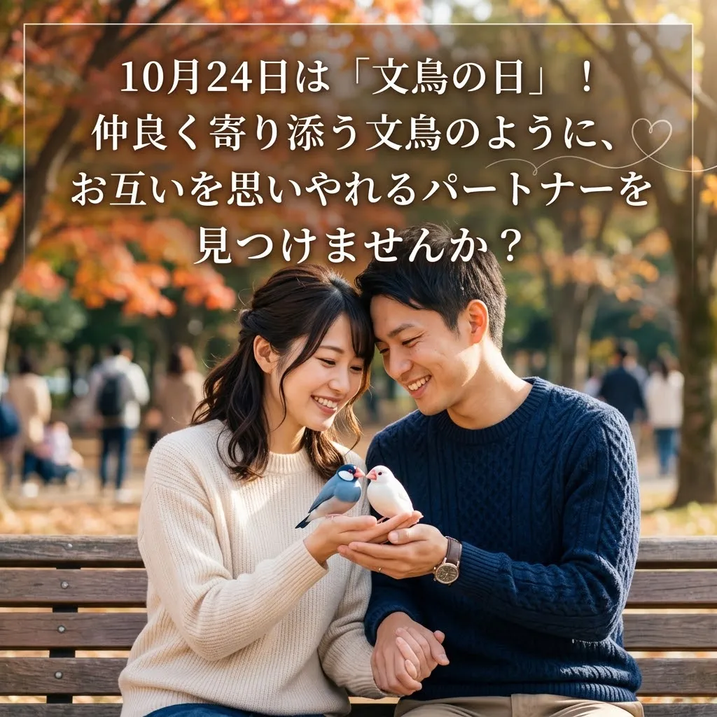 文鳥のように穏やかで優しい関係を築くことは、心に安らぎをもた...